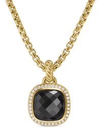 David Yurman - 18Kt Albion Onyx And Diamond Pendant (15.5Mm) - Lyst