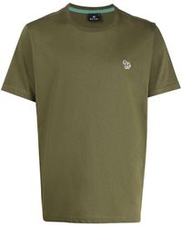 PS by Paul Smith - T-Shirt mit Logo-Patch - Lyst