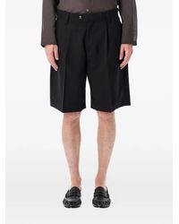mfpen - Klassieke Shorts Met Geplooide Voorkant - Lyst