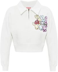KENZO - Polo Con Motivo De Dibujo Animado - Lyst