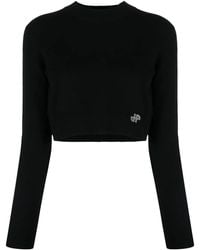 Patou - Logo Patch Cropped Jumper - Lyst