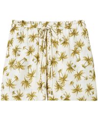 Twinset - Palm Tree-Print Shorts - Lyst