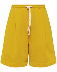Laneus - Drawstring Fleece Shorts - Lyst