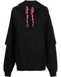 Khrisjoy - Towelling-finish Panelled Cotton Hoodie - Lyst