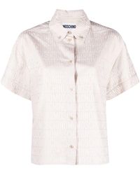 Moschino - Logo-jacquard Short-sleeve Shirt - Lyst