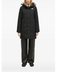 The North Face - Arctic Faux-Fur Hooded Jacket - Lyst