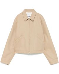 Sandro - クロップド シャツジャケット - Lyst