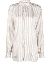 LeKasha - Henryl Striped Silk Shirt - Lyst