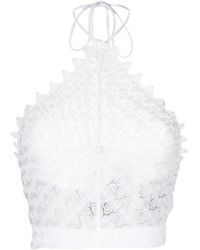 Missoni - Knitted Halterneck Crop Top - Lyst