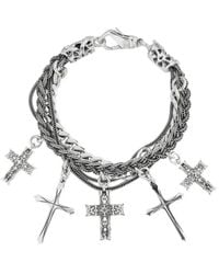 Emanuele Bicocchi - Notre-Dame Cross-Charm Bracelet - Lyst