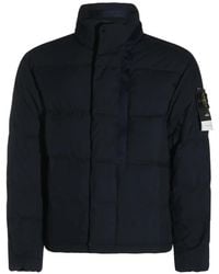 Stone Island - Logo-Patch Quilted Padded Jacket - Lyst