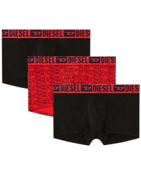 DIESEL - Logo-Waistband Cotton Boxers (Set Of Three) - Lyst