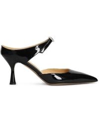 Fratelli Russo - Crystal-Buckle Patent-Leather Pumps - Lyst