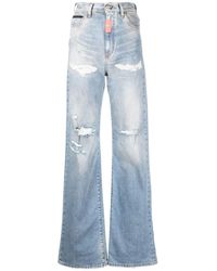 Philipp Plein - Ripped-detail Denim Jeans - Lyst