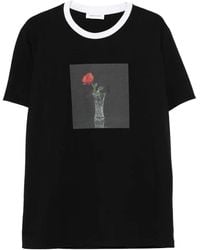 Ernest W. Baker - Round-Nek Rose-Print T-Shirt - Lyst