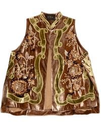 Biyan - Sequin-Embellished Velvet Waistcoat - Lyst