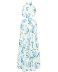 Mc2 Saint Barth - Kaby Kleid mit Blumen-Print - Lyst