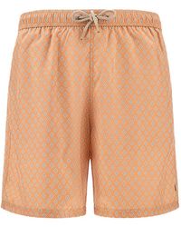 Paul & Shark - Miniature Floral Diamond Print Swim Shorts - Lyst