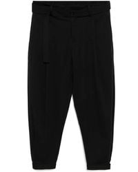 CROQUIS - Belted Tapered Trousers - Lyst