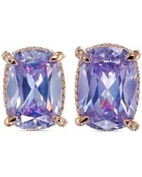 Anabela Chan - Pendientes Wing en oro vermeil rosa de 18 ct con diamante y amatista - Lyst