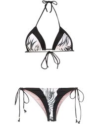 Brigitte Bardot Bedrukte Bikinireeks - Zwart