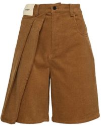 BONBOM - Two-Tuck Corduroy Shorts - Lyst