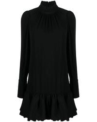 Rabanne - Frilled-Hem Short Dress - Lyst