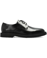 A.P.C. - Derby-Schuhe Aus Glasiertem Leder - Lyst