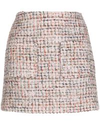Anine Bing - High-waisted Tweed Miniskirt - Lyst