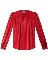 Isabel Marant - Blouse Fluide Laraya En Satin De Soie - Lyst