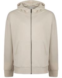 Calvin Klein - Texture Embroid Logo Zip Hoodie - Lyst