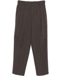 Golden Goose - Pinstripe-pattern Wool Trousers - Lyst