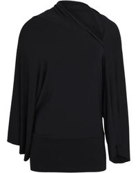 Uma | Raquel Blay - Top drapeado con cuello desbocado - Lyst