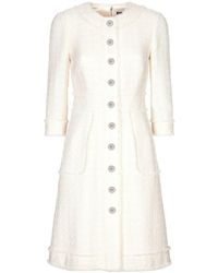 Dolce & Gabbana - A-line Tweed Dress - Lyst