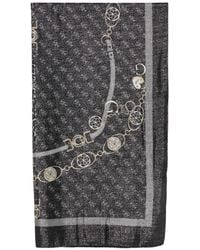 Guess - Schal Mit Logo-Print - Lyst