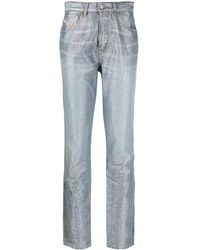 DIESEL - High-Rise Slim-Fit Jeans - Lyst