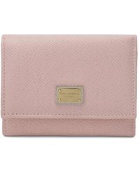 Dolce & Gabbana - Leather Flap French Wallet - Lyst