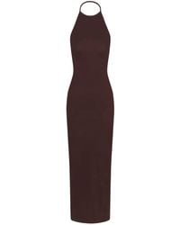 ÉTERNE - Maxi-Jurk Met Halternek - Lyst
