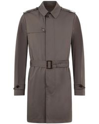 Moorer - Scappre Belted Trench Coat - Lyst
