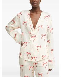 forte_forte - Le Noeud D'Argent Wrap-Style Top - Lyst