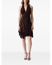 Guess - Cherry-Print Asymmetric-Hem Mini Dress - Lyst