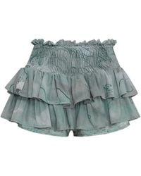 Amir Slama - X Jade Picon Ruffled Floral-Print Shorts - Lyst