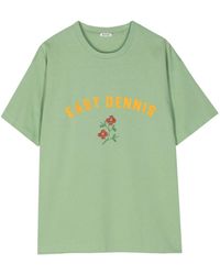 Bode - T-shirt en coton à imprimé graphique - Lyst