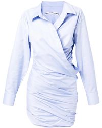 Alexander Wang - Asymmetric Cotton Shirtdress - Lyst