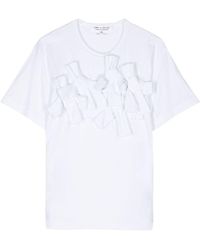 Comme des Garçons - Tie-detail Jersey T-shirt - Lyst