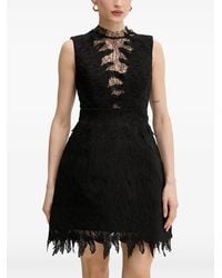 Bardot - Robe Courte Silas À Design Sans Manches En Dentelle Guipure - Lyst