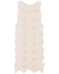 Issey Miyake - Textured Pleated Dress - Lyst