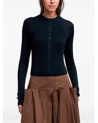 Tibi - Ribgebreid Vest - Lyst