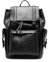 Officine Creative - Bostonian 003 Buckle-Fastening Leather Backpack - Lyst