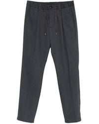 Herno - Drawstring-Waist Pleated Trousers - Lyst